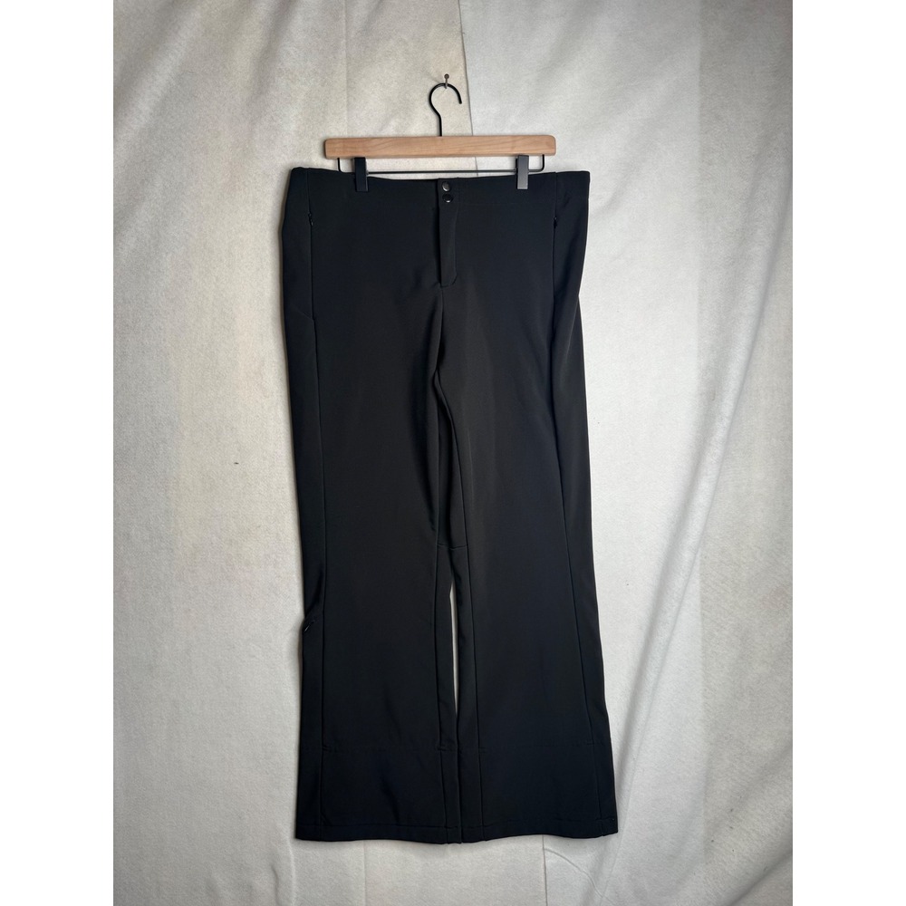 Snozu Mens XL Black Softshell Ski Snow‎ Pants Fleece Lined Waterproof Insulated